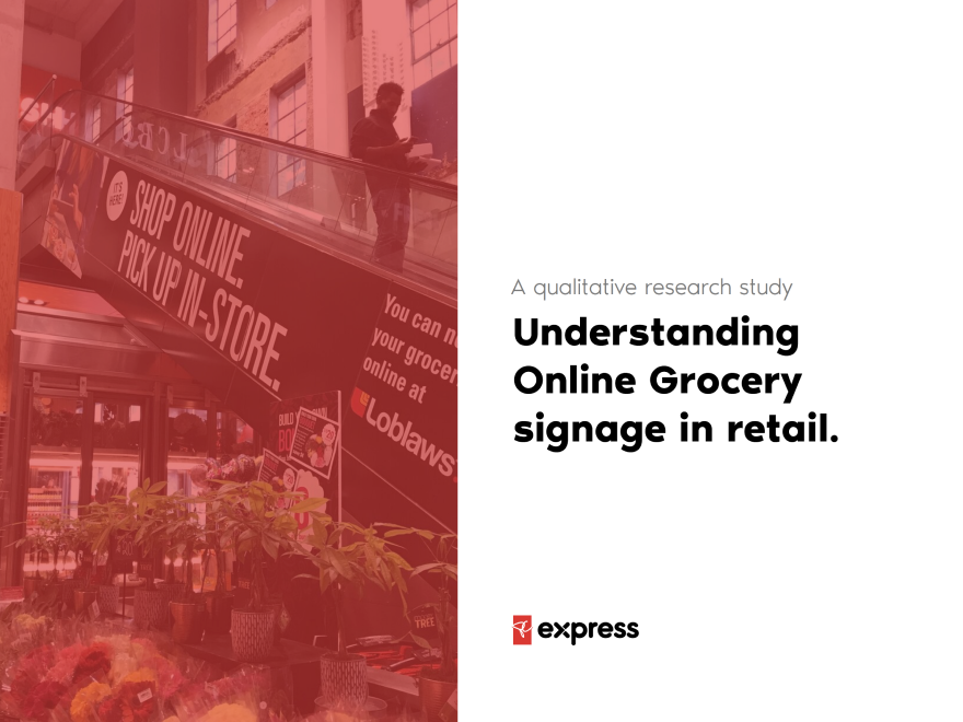 Understanding online grocery signage in retail cover page